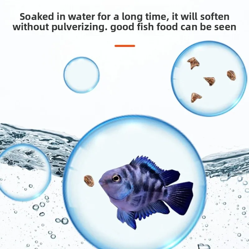 DINGZU High Protein Mini Cichlid Food - Micro Pellets for Dwarf Parrot Fish, Guppies, Tetras & Baby Fish view 6