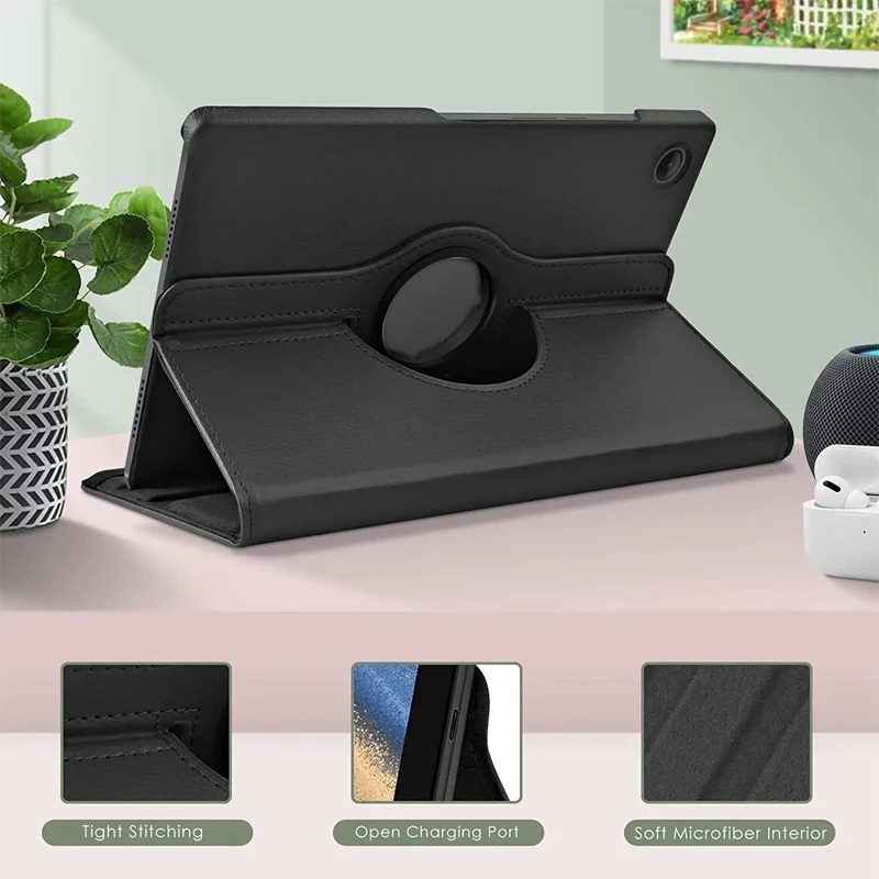 360 Rotating Case for Samsung Galaxy Tab S9 FE S8 S7 11 Inch Tablet Cover Galaxy Tab A9 A8 10.5 X200 A7 Lite 8.7 S6 10.4 Cases