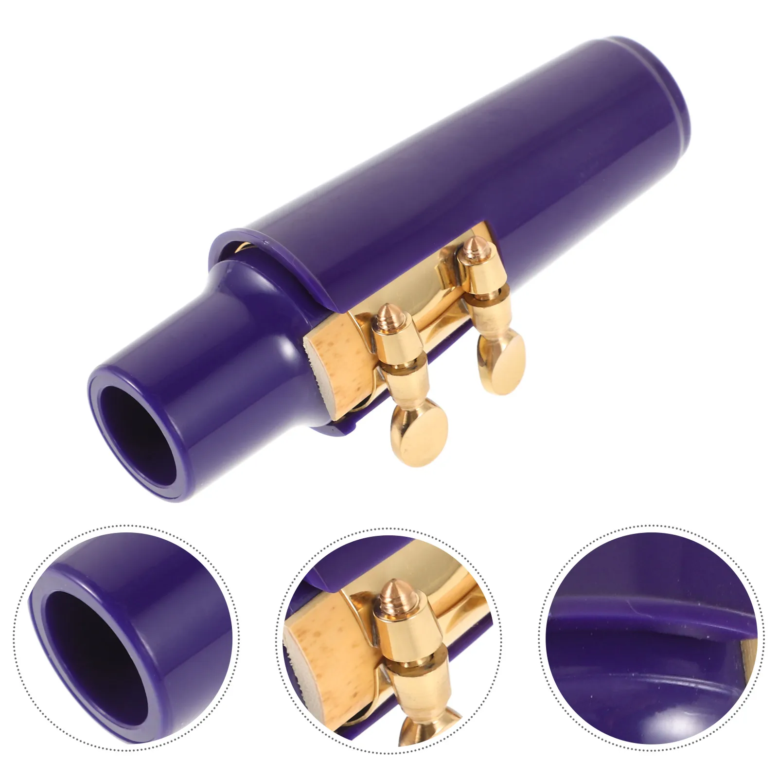 

1pcs Alto Sax Mouthpiece Metal Durable Plastic Unique Lavender Design Easy Install Performance Beginners Professionals Saxophone
