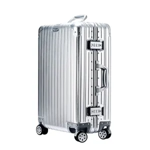 Spelling suitcase, 100% aluminum-magnésio league material, 20, 24, 26, 29 size, high quality brand, suitcase 10 Main Sales Travel Scholarship with Wheels - №4