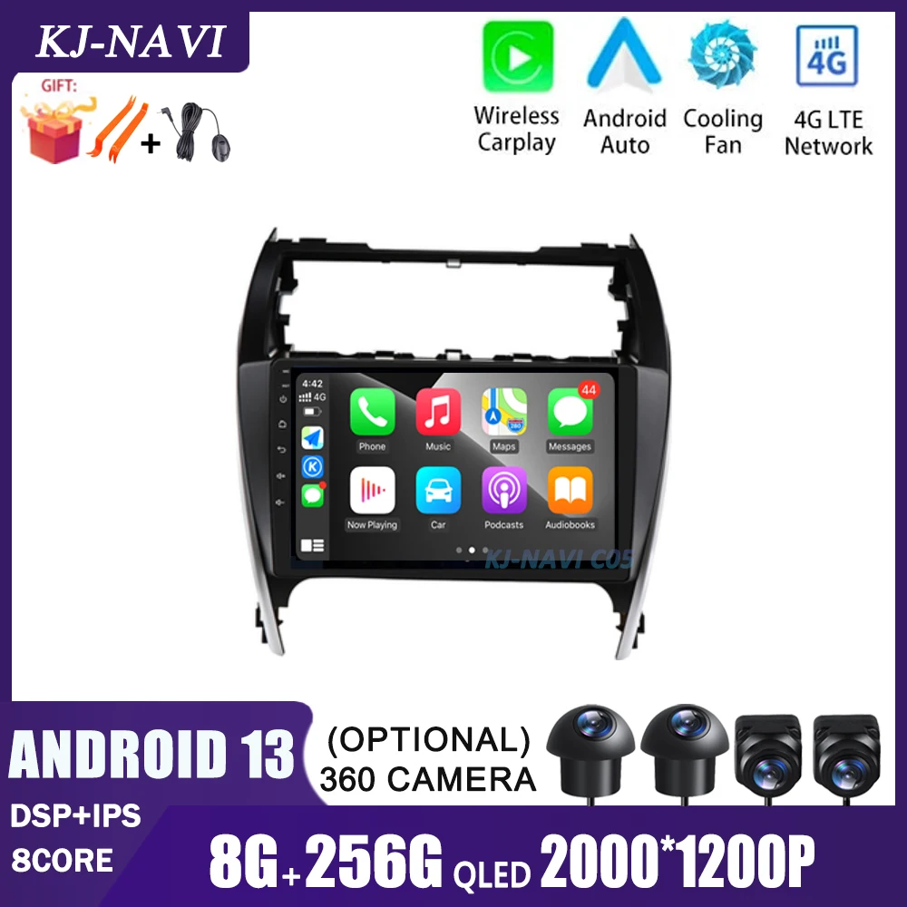 

Android 13 For Toyota Camry 7 XV 50 55 2012 2013 2014 - 2017 Car Radio Multimedia Video Player WIFI Navigation GPS DVD NO 2Din