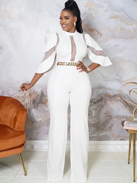 Shops all white party jumpsuit