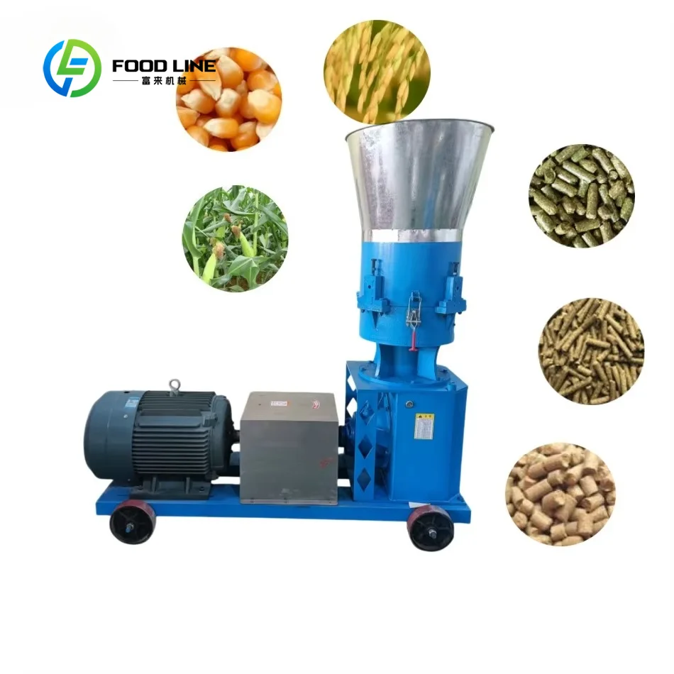 Feed Pellet Machine Industrial Pellet Mill and Pelletizing Equipment for Farm Animal Feed Production