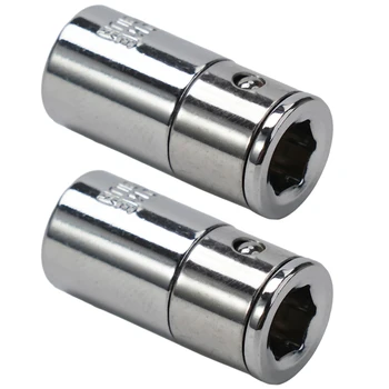 Convertidor de brocas de vástago hexagonal, soporte de destornillador de liberación rápida, adaptador de conversión de enchufe de impacto, accionamiento cuadrado de 1/4 