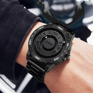 Minimalistische Doming -Doming von Edelstahl -Quarz, Magnetkugelkonzept, Herrenmode, rechtlicher Trend, Original, neues Design, 1726 8 Hauptverkaufsstahlballuhr - №7