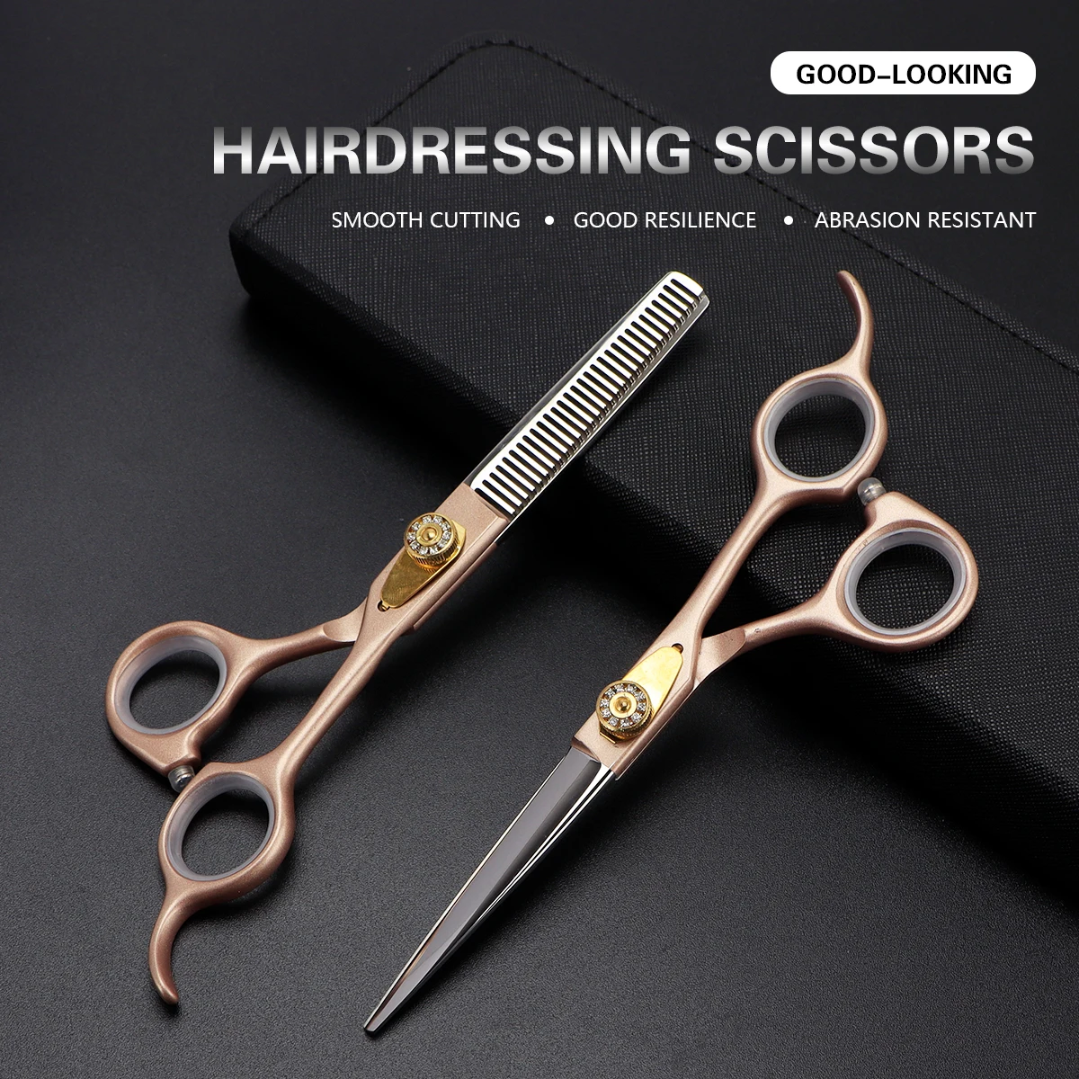 

Hair Scissors 6" Stainless Barber Shears Cutting Shears Thinning Scissors Set Salon Hairdressing Scissors Household Tools