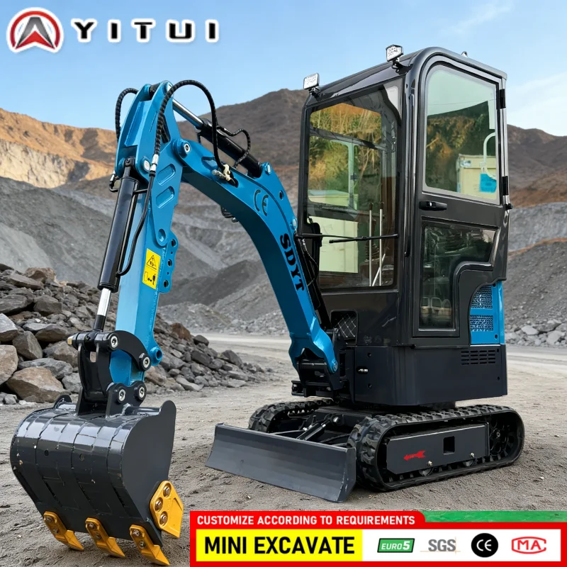 

Customized Small Digger European Standard Mini Excavator Small Construction for European Residential Landscaping for Sale