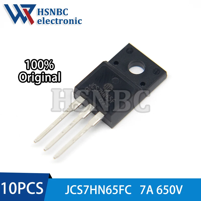 

10PCS JCS7HN65FC JCS7HN65F 7HN65F TO-220F 7A 650V N-channel Power MOSFET Transistor 100% New Original