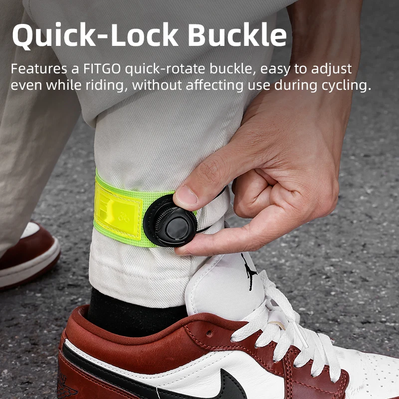 ESLNF Rotating Buckle Reflective Armband, Adjustable Night Visibility Safety Strap for Running Cycling Hiking, Outdoor Sports Wa image 2