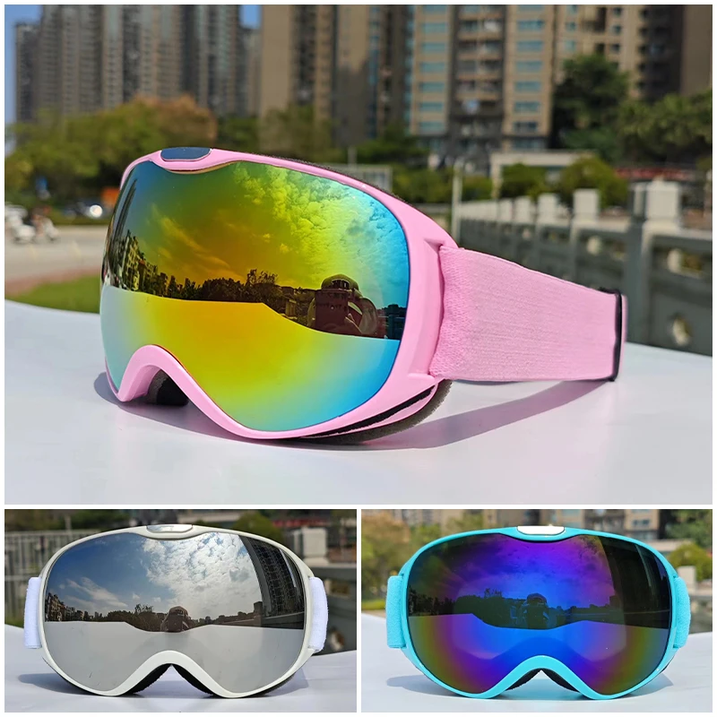 

Детские стильные гоночные очки унисекс, защитные очки для снаряжения, очки для сноуборда, лыжные очки, идеально подходят для детей, езды на велосипеде