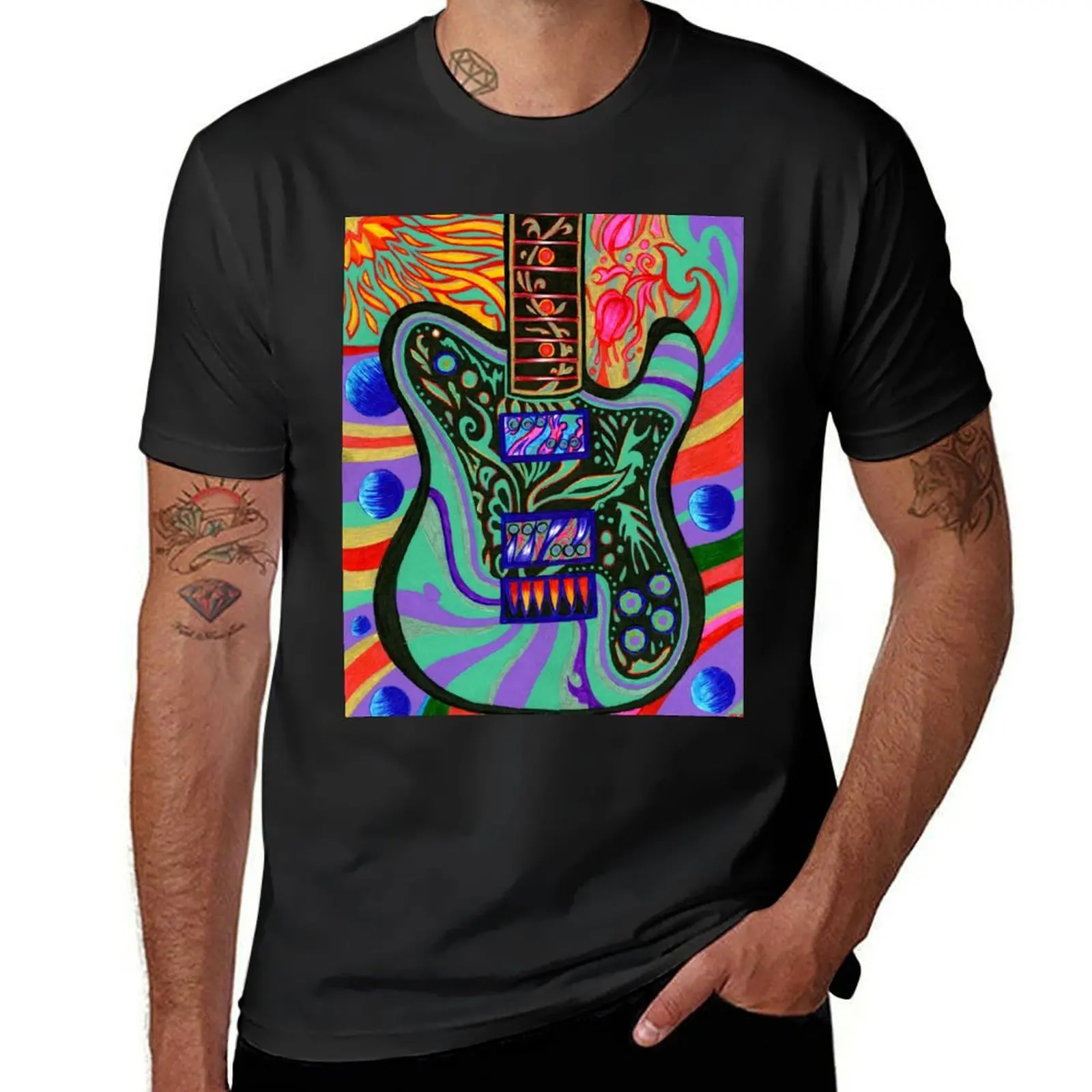 Telecaster T-Shirt customs design your own cute tops vintage hippie clothes workout shirts for men