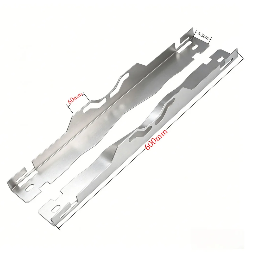 Stainless Steel Wheel Alignment Tool Plates 2PCS 600mm with Tape Measure Compatible with Car Truck SUV Maintenance