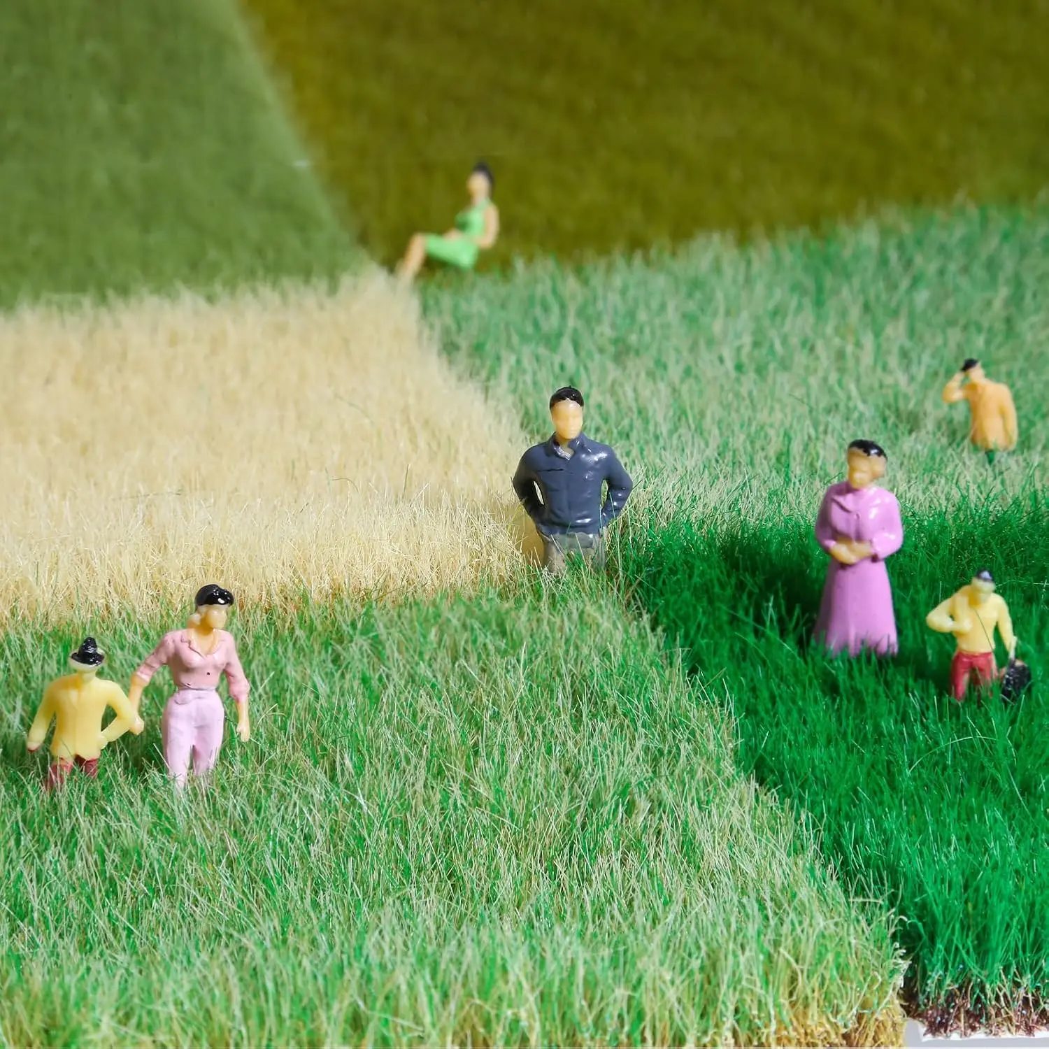 8-10Mm/12Mm Diy Modeling Static Grass Tuft Handtorn Cluster for Ho Oo N Scale Railway Layout/wargaming/diorama Kits/garden Decor