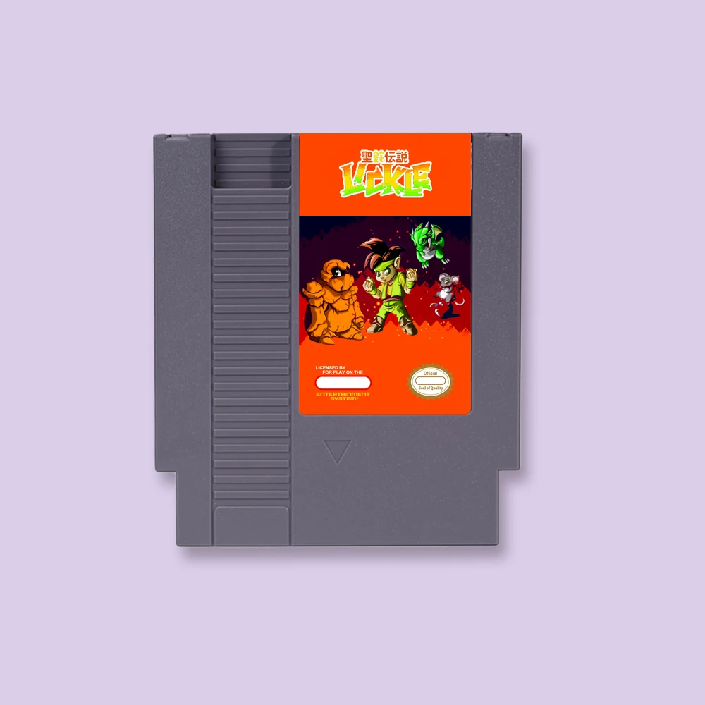 

Seirei Densetsu Lickle Game Cartridge Action Game For NES 8Bit 72PIN Consoles Game Card