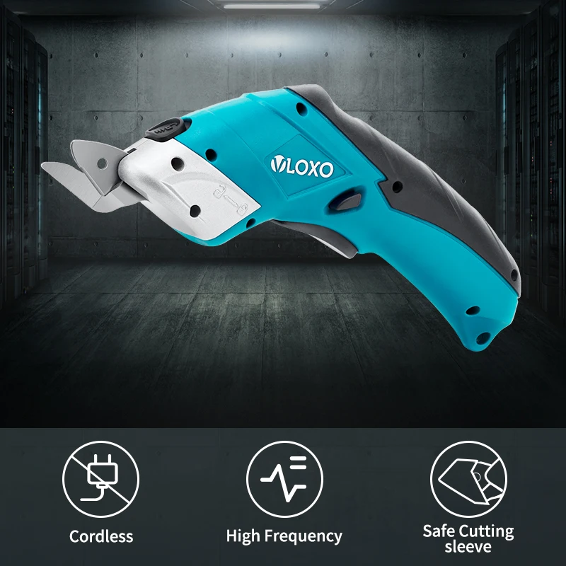 Forbici elettriche a batteria per l'intaglio di tessuti