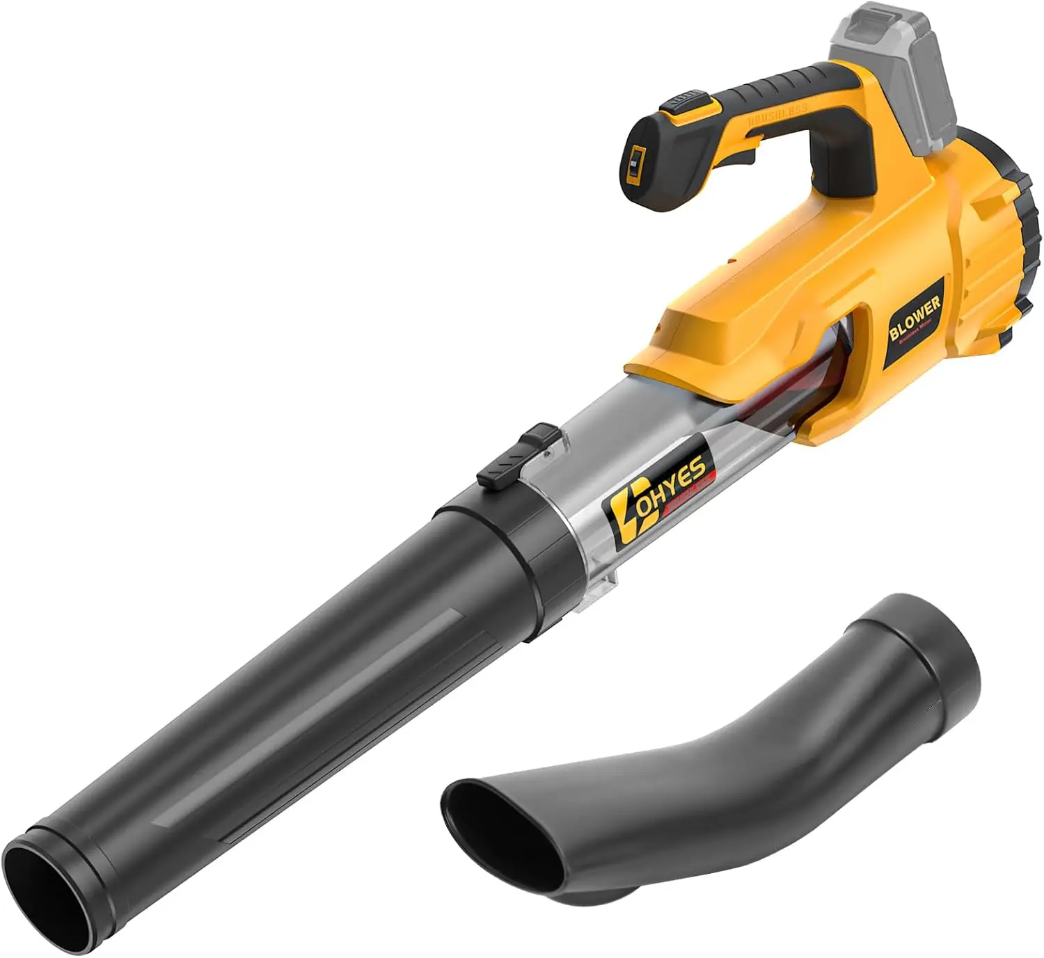 Cordless Leaf Blower Up to 500CFM/150-MPH Brushless Motor Fit for DeWALT 20v MAx Battery with 6 Speeds for Lawn & Garden Cleanin