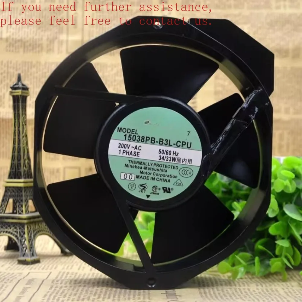 

For Original NMB-MAT7 15038PB-B3L-CPU 200V 34W 17CM 17038 Device Fan