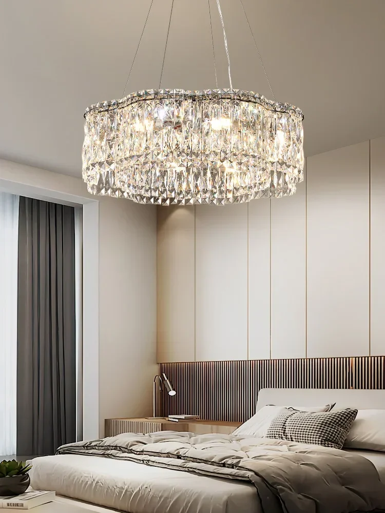 Modern LED Flower Ring Ceiling Chandeliers Luxury Ring Villa Pendant Light Atmosphere High-end  Living Dining Room Hanging Lamp