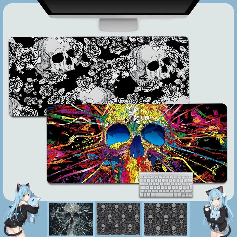 

Horror Skull Gothic Witchcraft Cute Silicone Large/small Pad To Mouse Pad Game Size For Game Keyboard Pad