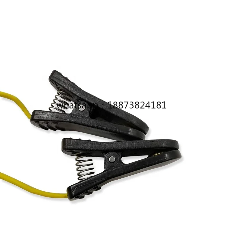 Wholesale Medical Neurofeedback Electrode Sintered Ag/AgCI/Gold Double Side Ear Clip with 5mm Din Tough-proof Connector fast shi