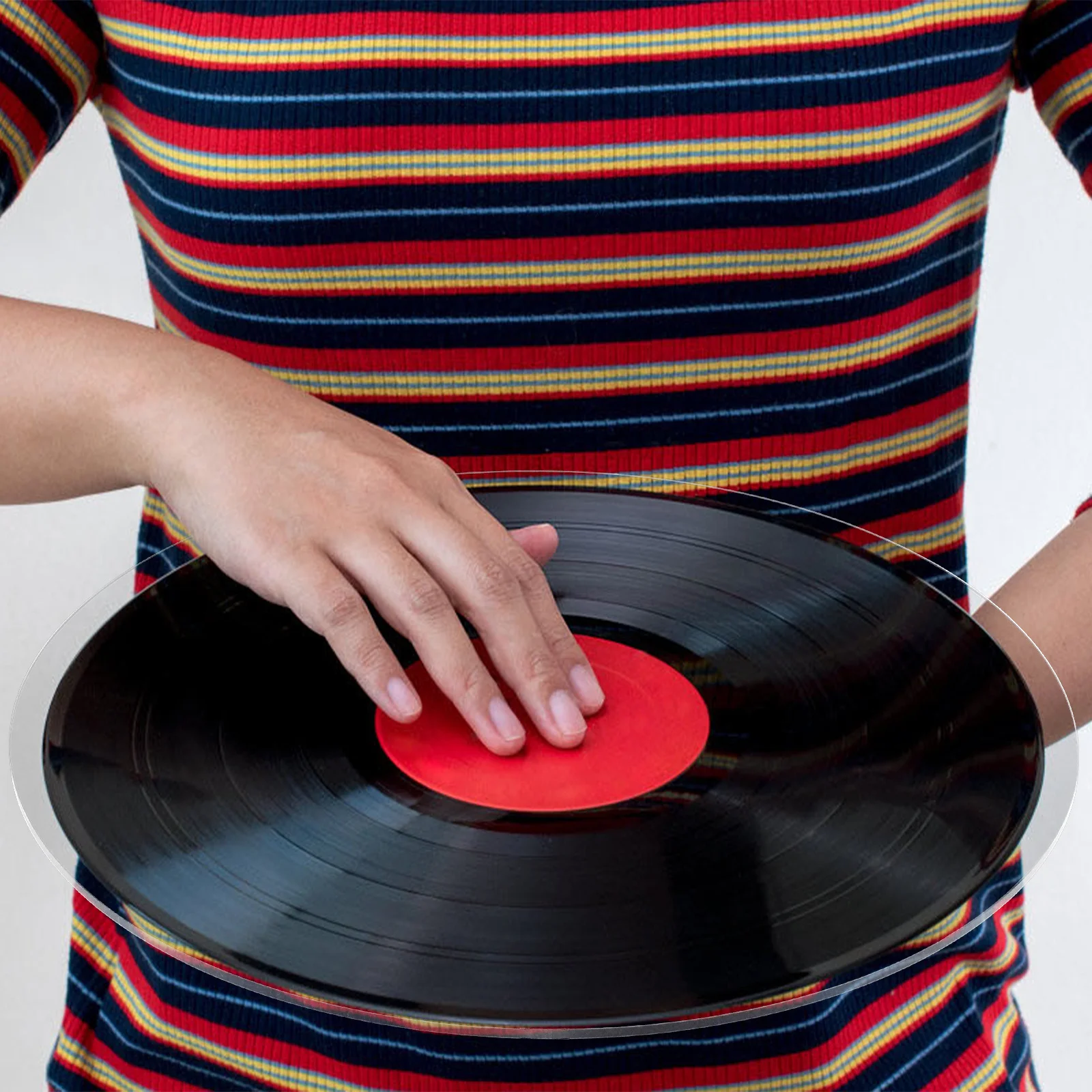 

Acrylic Turntable Mat Vinyl Record Slipmat Transparent Anti-Slip Pad Enhanced Sound for Record Players Turntable Slipmats