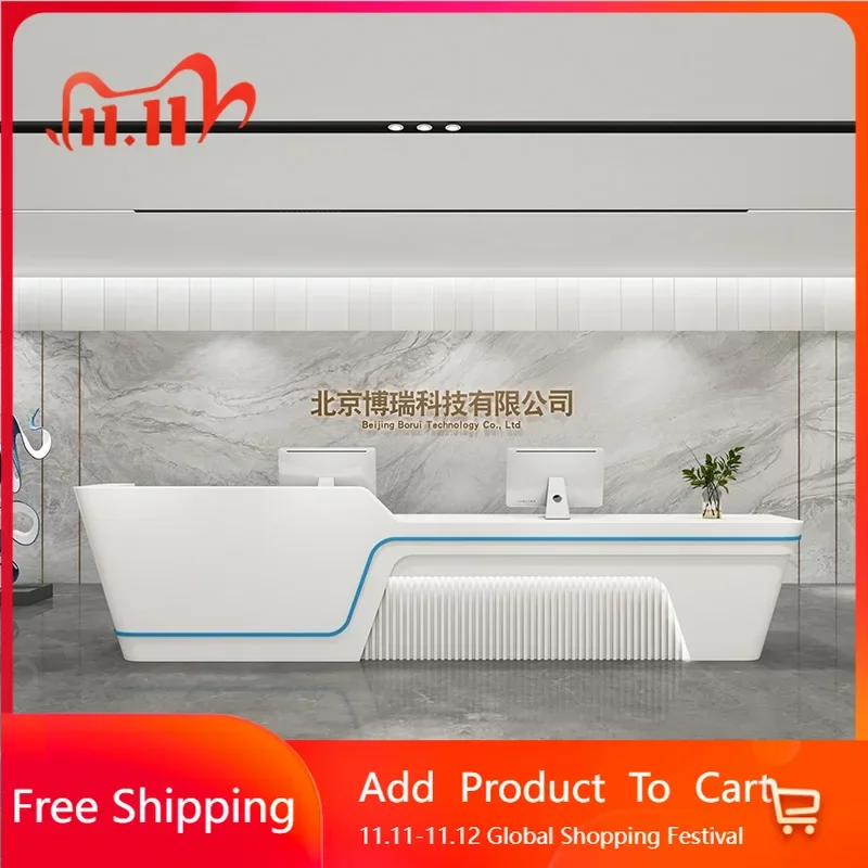 

Organizers Counter Modern Reception Desk Luxury Standing Podium Cabinet Reception Desk Lectern Comptoire Accueil Home Furniture