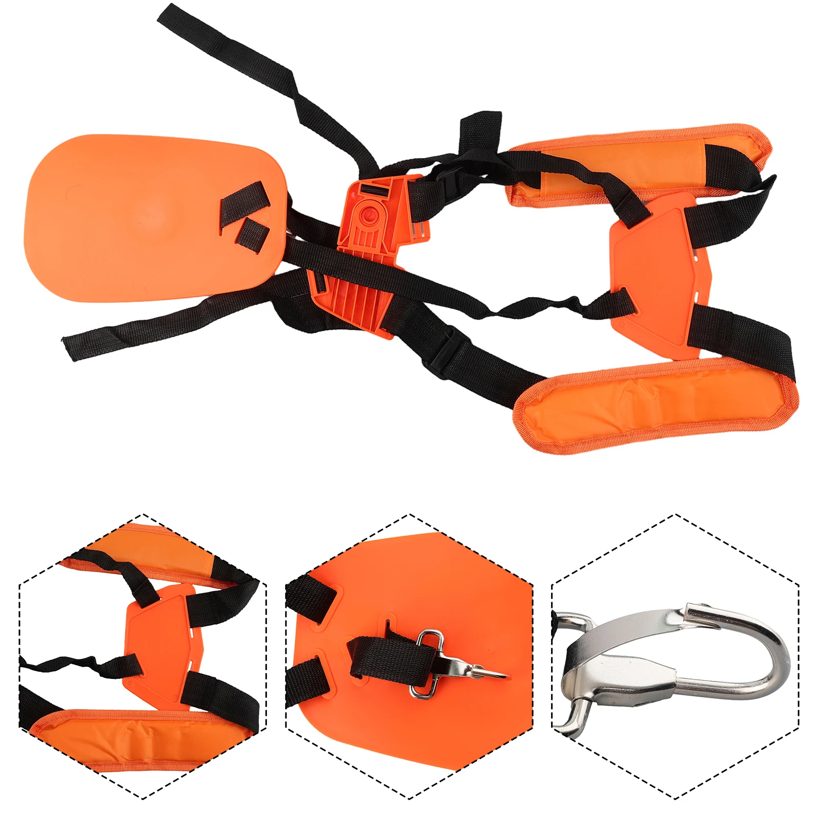 

Nylon Shoulder Harness 28*12*4 Cm 11*4.7*3.6 Inch Adjustable Garden Brush Cutter Harness Strap Strap Trimmer Comfort