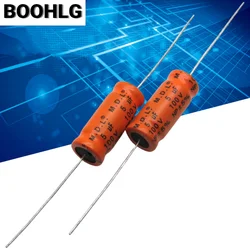 5PCS 5uf audio frequency division axial NP non-polar electrolytic capacitor 100V 5uf 13X31mm