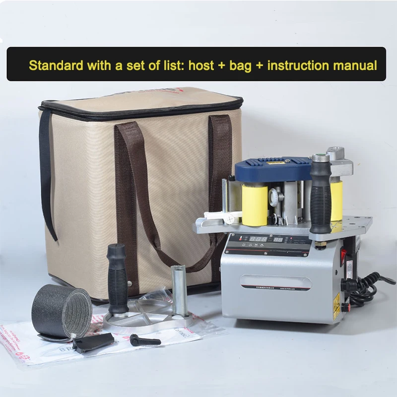 BR500 Portable Woodworking Edge Bander With Automatic Glued Adjustable Speed Digital Display Hand-held Wooden PVC Gluing Machine