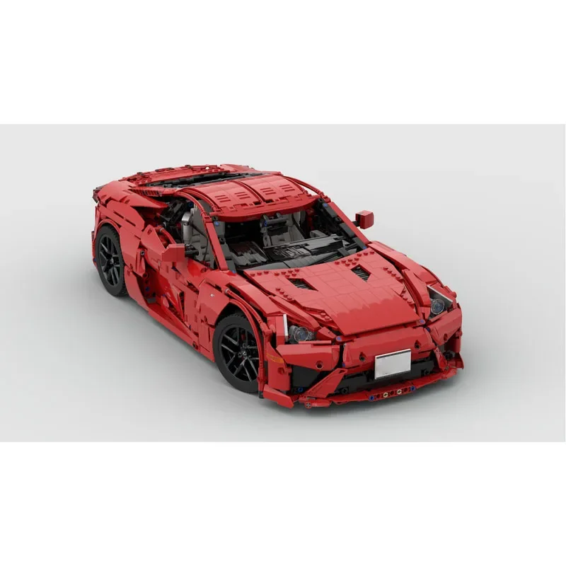 MOC-186809 White New LFA 1:8 Supercar Assembly Stitching Building Block Model 4091 Building Block Parts Kids Toys Birthday Gift