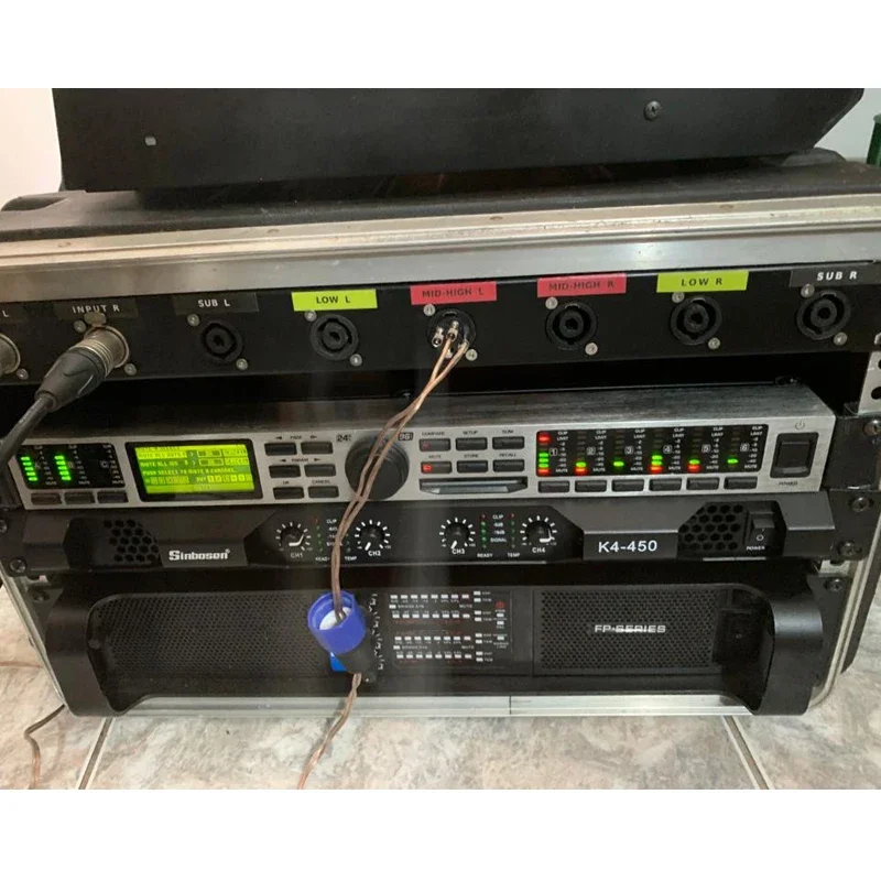 K4-450 4 Channel 4CH Amp Sound Audio 1U Class D Digital Amplifier for Stage