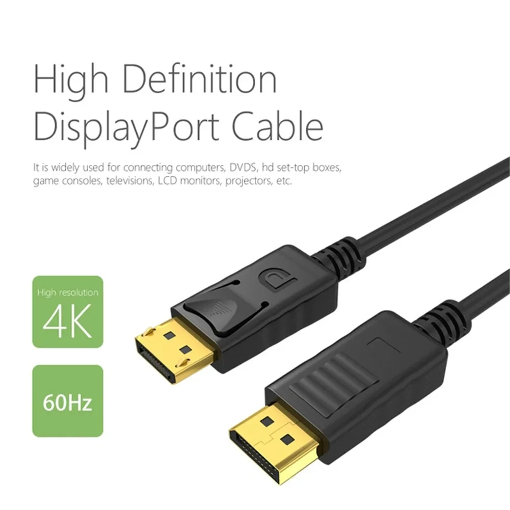 DP-auf-HDMI-kompatibles Kabel, 1,8 m, 4K-HD-Adapter, Display-Kabel, Computer-Monitor-Kabel, wandelt große DP-auf-HDMI-kompatible um – Detail 3