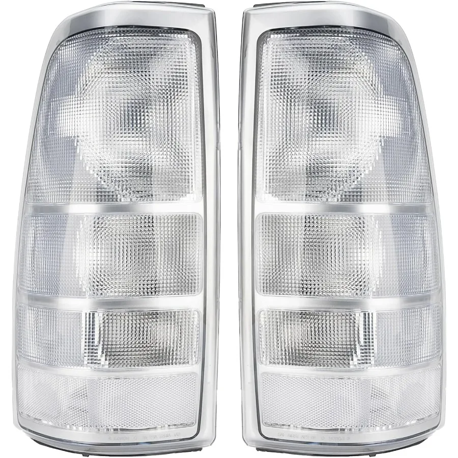 

Tail Light Assembly Compatible With 1999-2002 Chevy Silverado 1500 2500 3500 1999-2006 GMC Sierra Driver and Passenger Side Rear