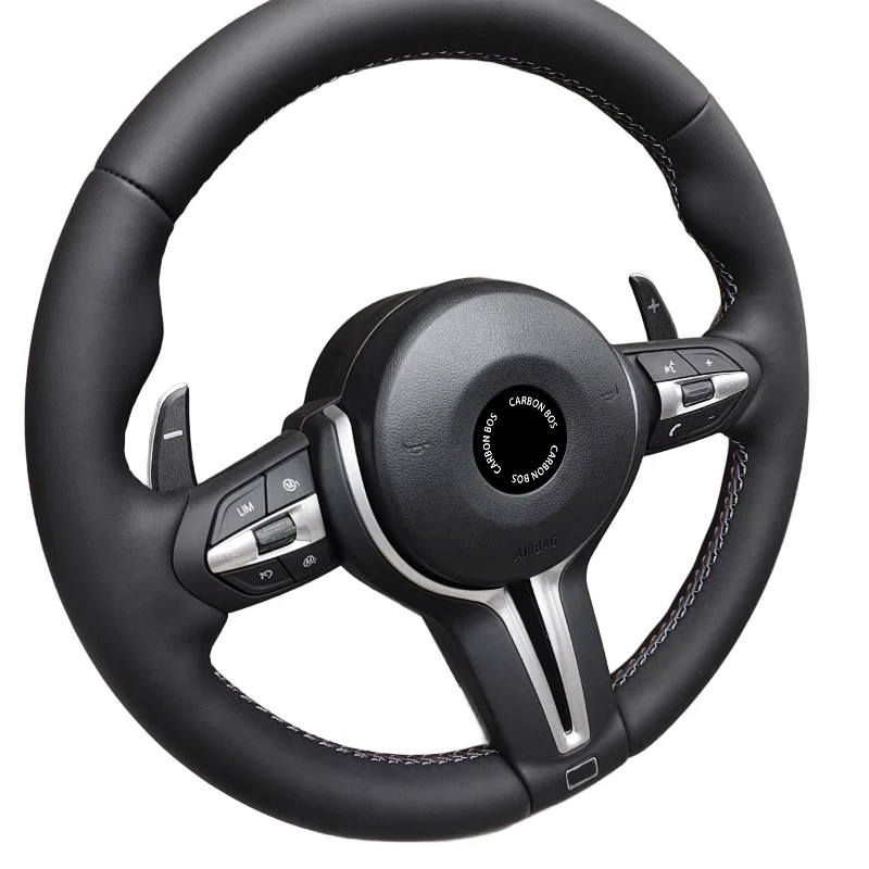 Customizable high-performance leather steering wheel suitable for BMW F30 F32 F10 F20 F07 F01 E46 E60 E90 M3 M4 M7 series