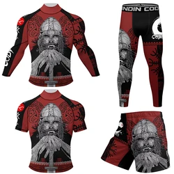 Niestandardowa koszulka + spodnie MMA boks Muay Thai spodenki Rashguard zestawy do kickboxingu Fitness koszulka sportowa Jiu Jitsu Bjj No Gi stroje sportowe