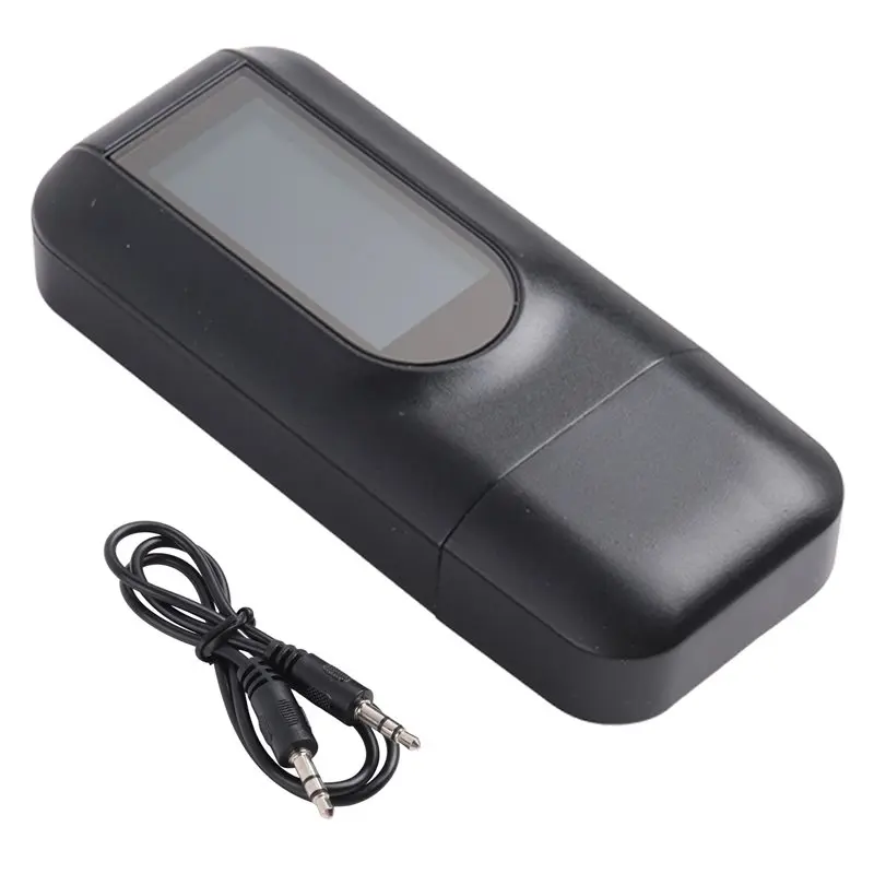 Leading-Bluetooth 5.0 Transmitter Receiver For TV 2 In 1 USB Wireless Audio Adapter With LCD Display For Car Audio TV PC