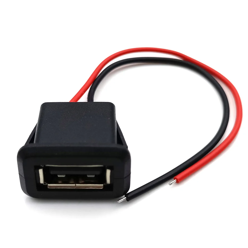 100pcs/Iot USB-C Type Waterproof USB Connector Direct Compression Female Base Female Socket Charging Interface With Welding Wire