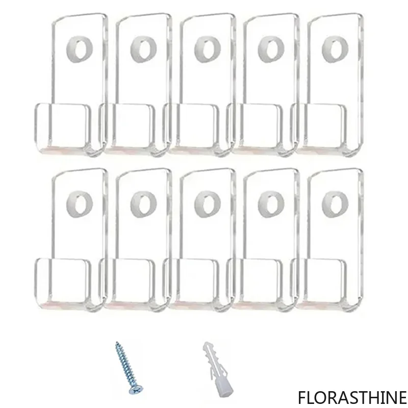 30PCS Vinyl Record Display Shelf Wall Mount Minimalist Acrylic Stand Holder for Albums CD-AT36