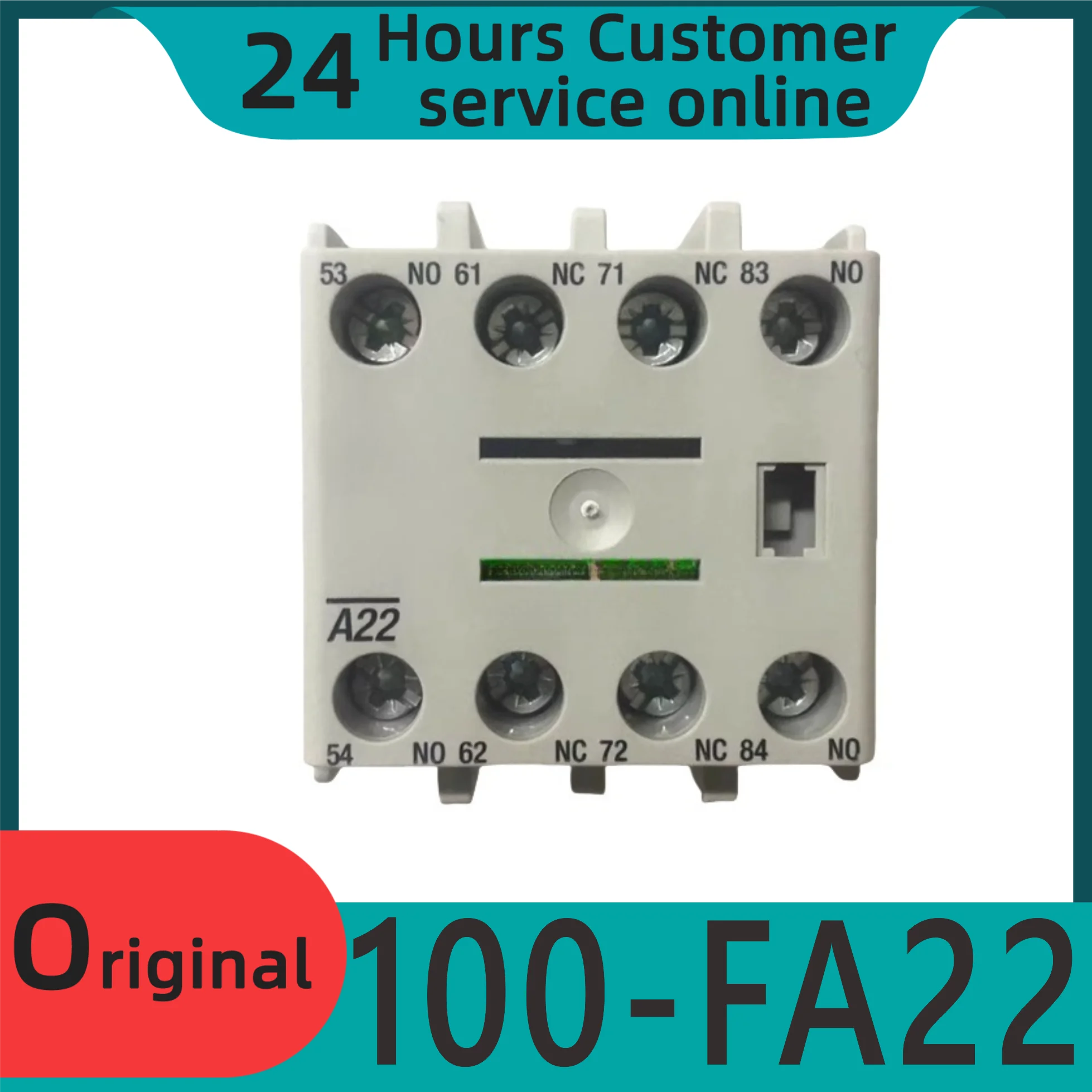 

New original contactor auxiliary contact 100-FA22 two open and two close