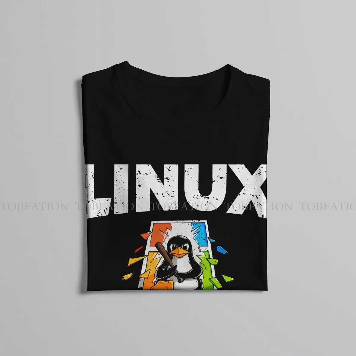 Linux Operating System Man TShirt Born To Be Root Not To Reboot Fashion T Shirt 100% Cotton Graphic Streetwear New Trend