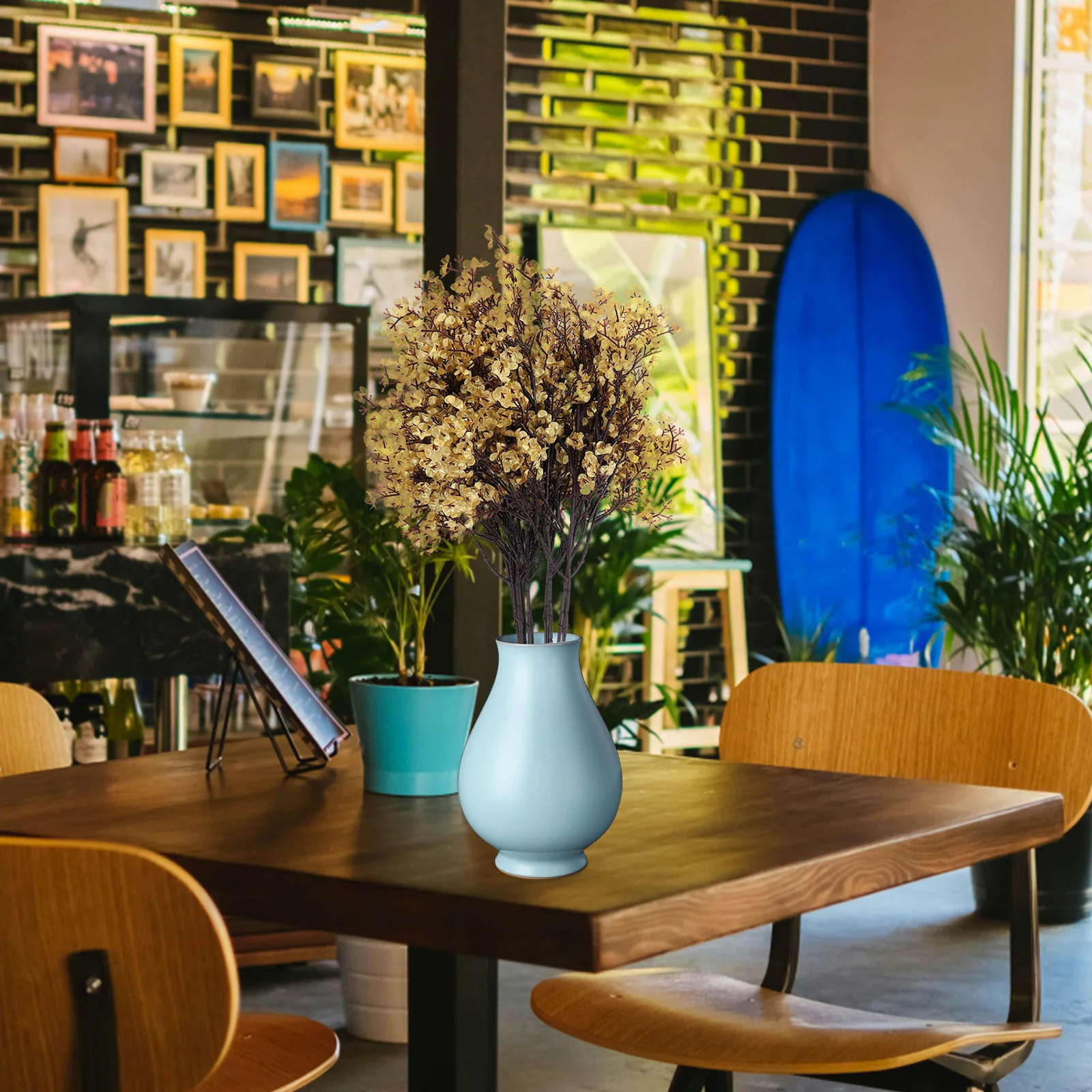 

12pcs Wedding Decorations Artificial Baby'S Breath Flowers Real Touch Faux Gypsophila Stems For Diy Floral Arrangement Table