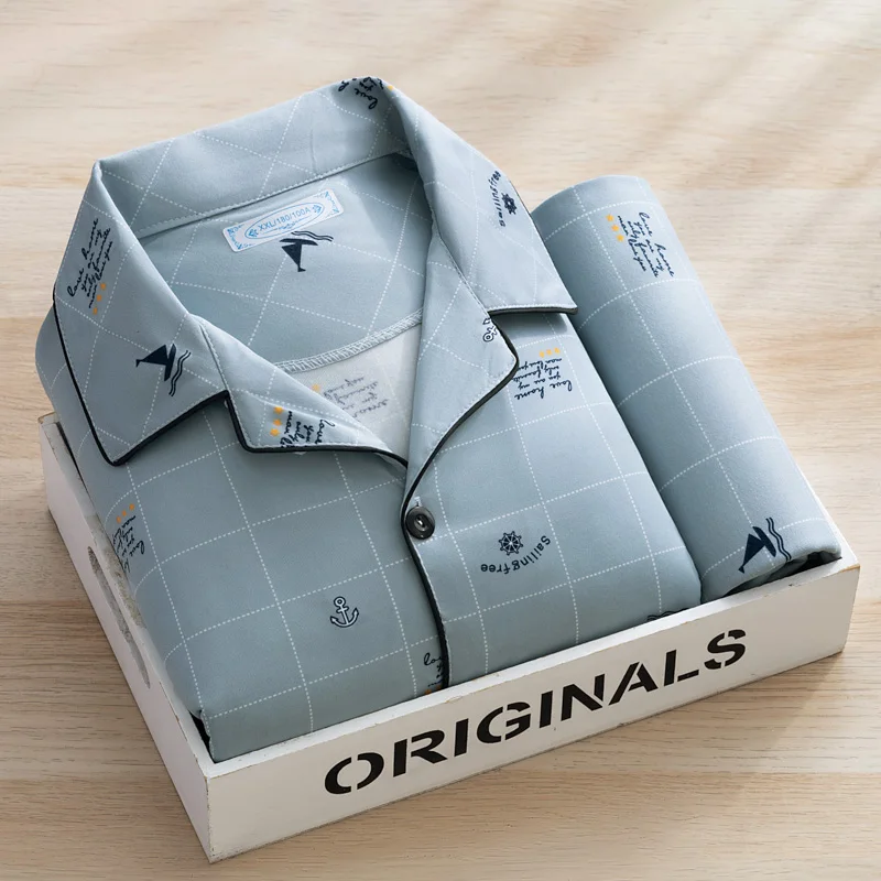Men's cardigan gray boat neck