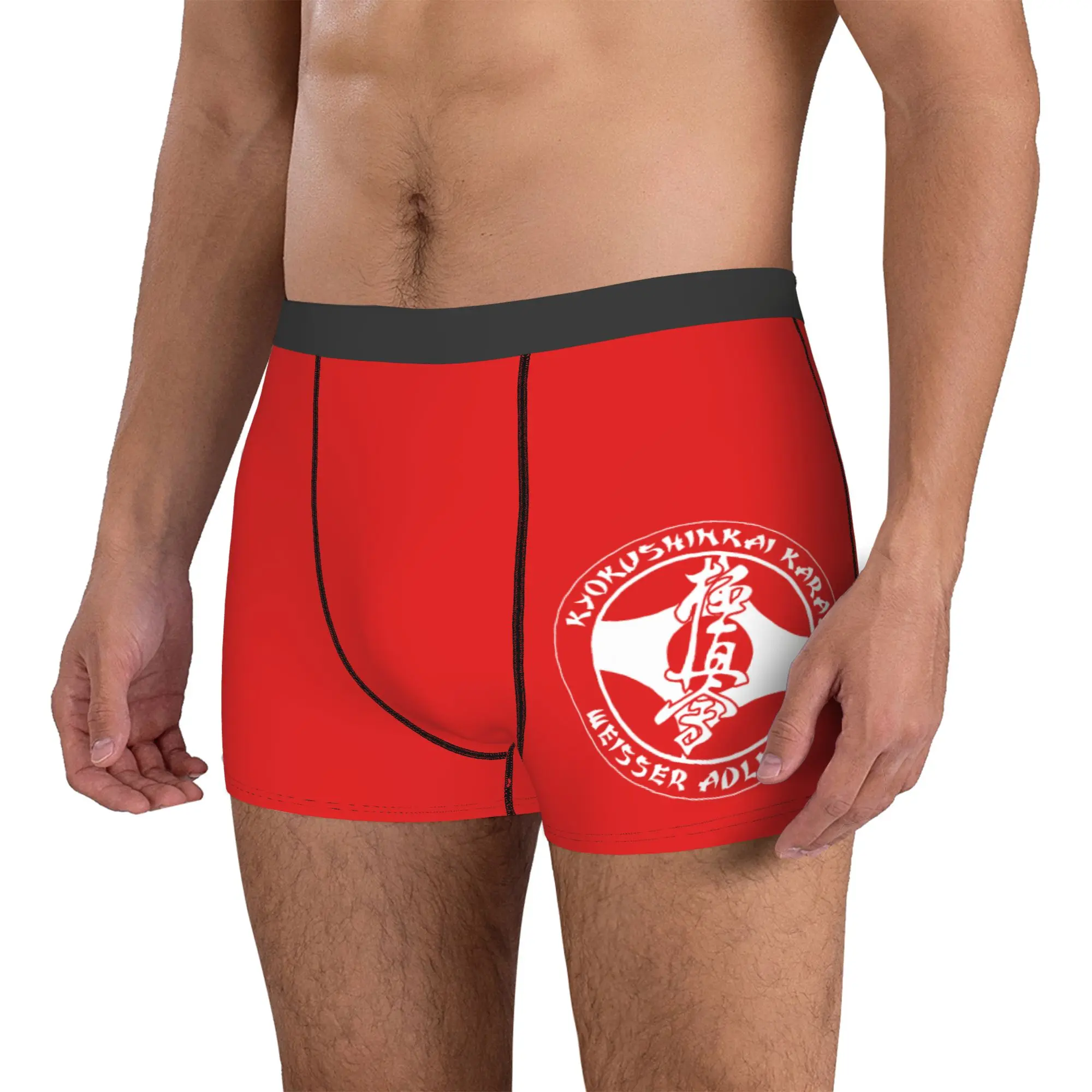 Customized Karate Kyokushin Underwear Male Printed Martial Arts Boxer Shorts Panties Briefs Breathable Underpants