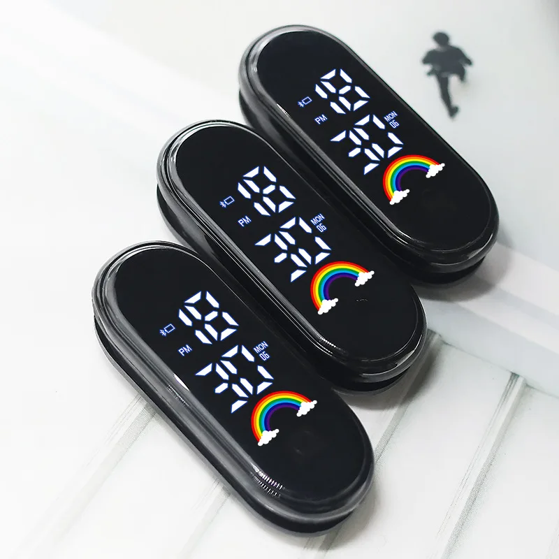 50 шт./лот DIY светодиодные электронные часы, детали головки для мальчиков и девочек, студентов, детские сенсорные часы, подарки