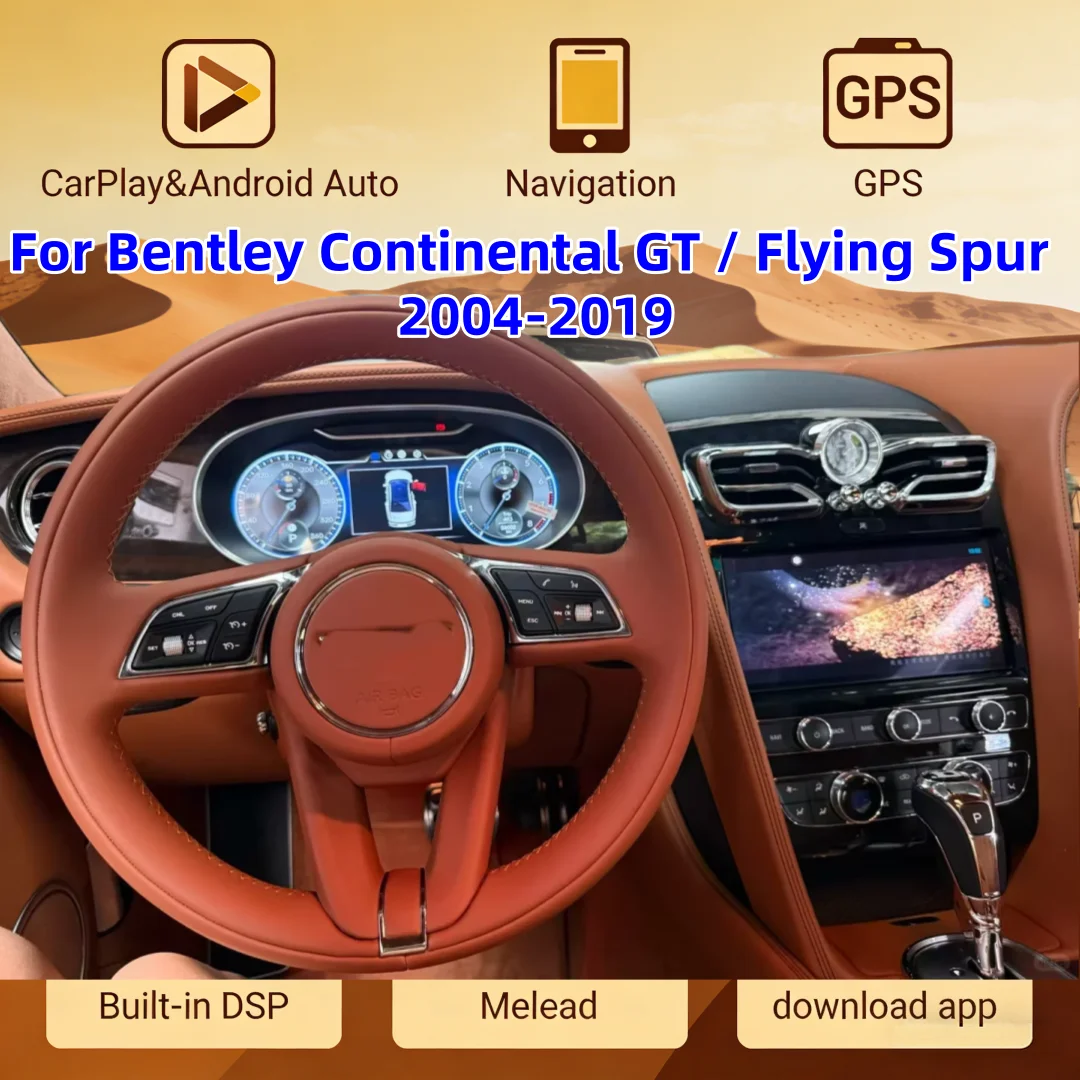 Android Audio For Bentley Continental GT / Flying Spur 2004-2019 Automotive Multimedia Car Intelligent Systems Wireless CarPlay