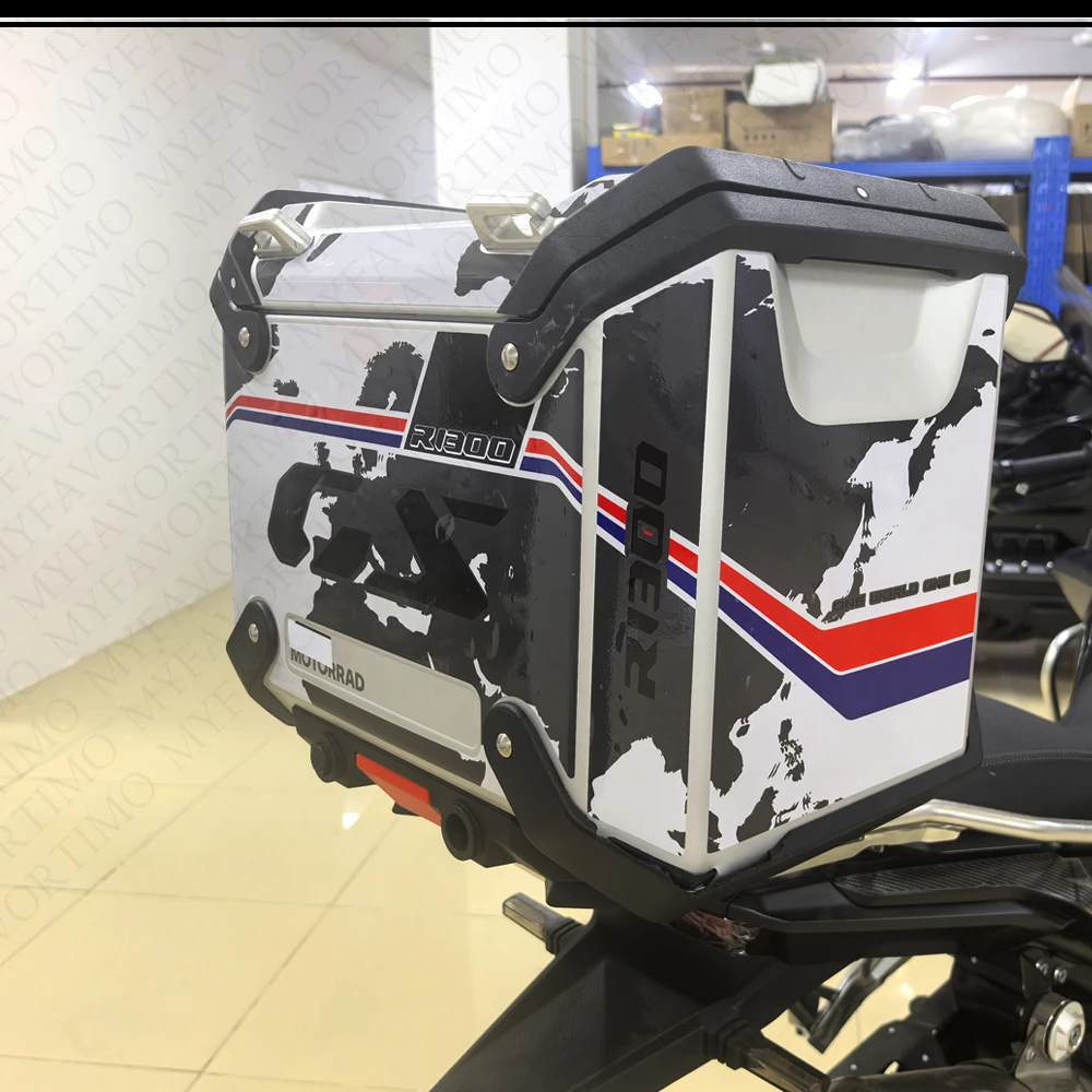 For BMW R1300GS R 1300 GS R1300 GS ADV GSA Adventure Rallye Luggage carrier Trunk Luggage Panniers Aluminium Cases Stickers
