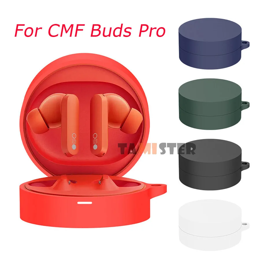 สำหรับ CMF buds Pro เคสปลอกป้องกันซิลิโคนสำหรับ CMF by Nothing buds Pro อุปกรณ์เสริมกรอบอุปกรณ์ป้องกันหูฟังไร้สาย