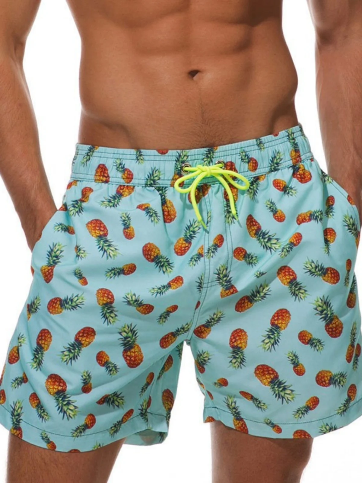 الشاطئ الإبداعية 3D المطبوعة بالإضافة إلى حجم orts عارضة واسعة الساق السراويل الصيف الرياضية فضفاضة تناسب مرونة الخصر منتصف الخصر #3