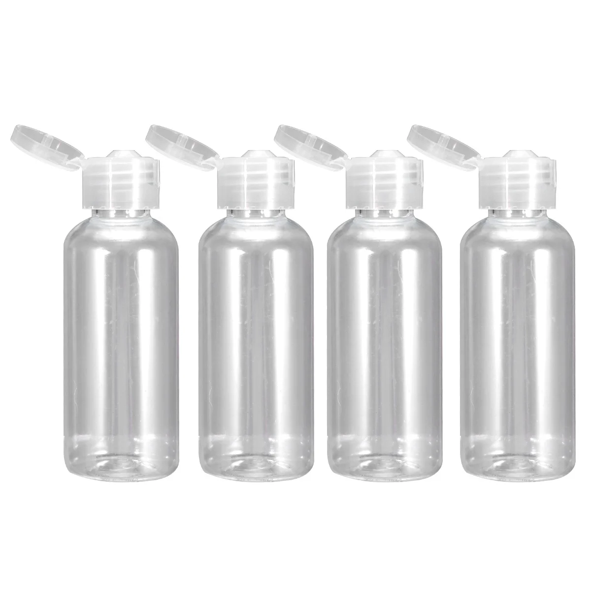 20Pcs Transparent Plastic Lotion Storage Bottles Travel Refillable Subpackaging Containers Lightweight Portable