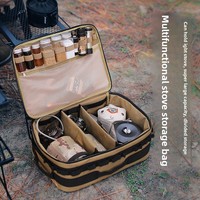 15L Large Camping Cookware Storage Bag - Shockproof Picnic Set & Gas Canister Organizer
